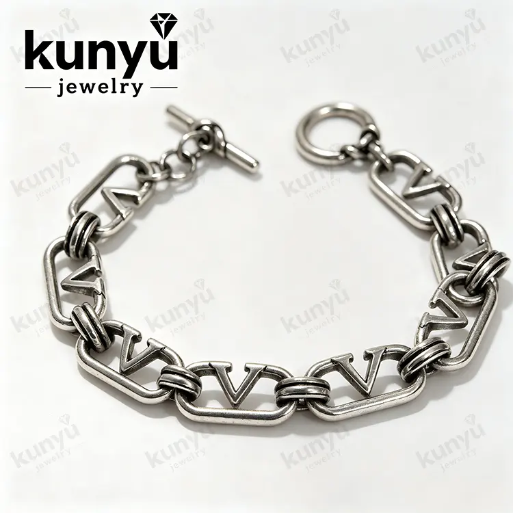 Handcrafted Antique Silver Plated Chain
