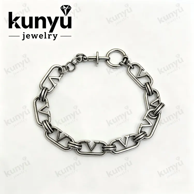 Handcrafted Antique Silver Plated Chain