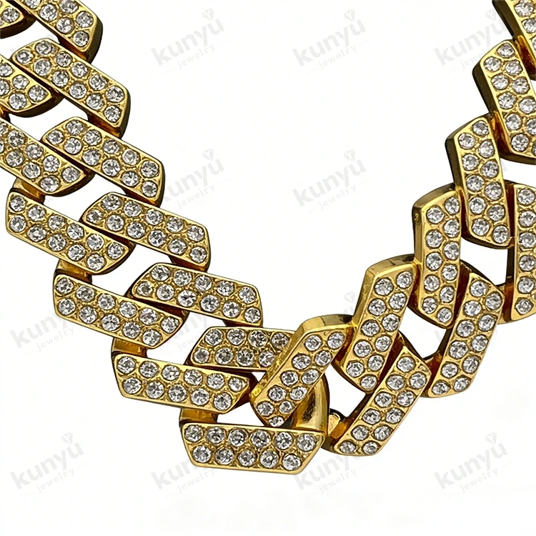 Gold Plated Hip Hop Necklace