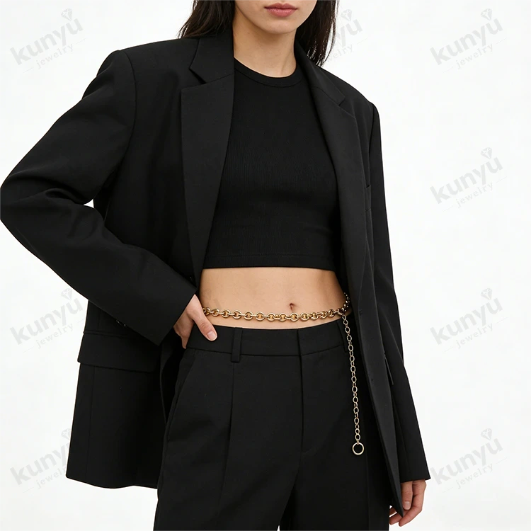 Chunky Metal Chain Belt
