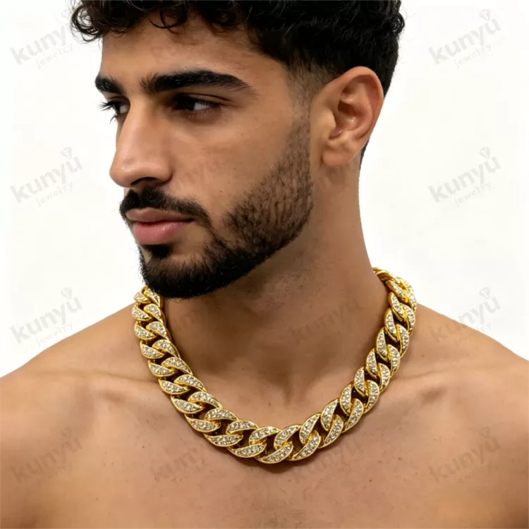 Iced out hip hop necklace